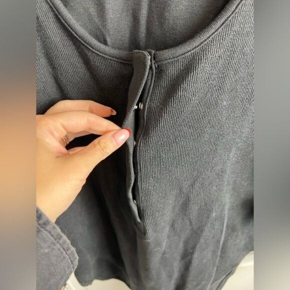 GOOD AMERICAN Plus Size Micro Rib Stretch Black Bodysuit Size 6 - 3XL - Picture 8 of 9